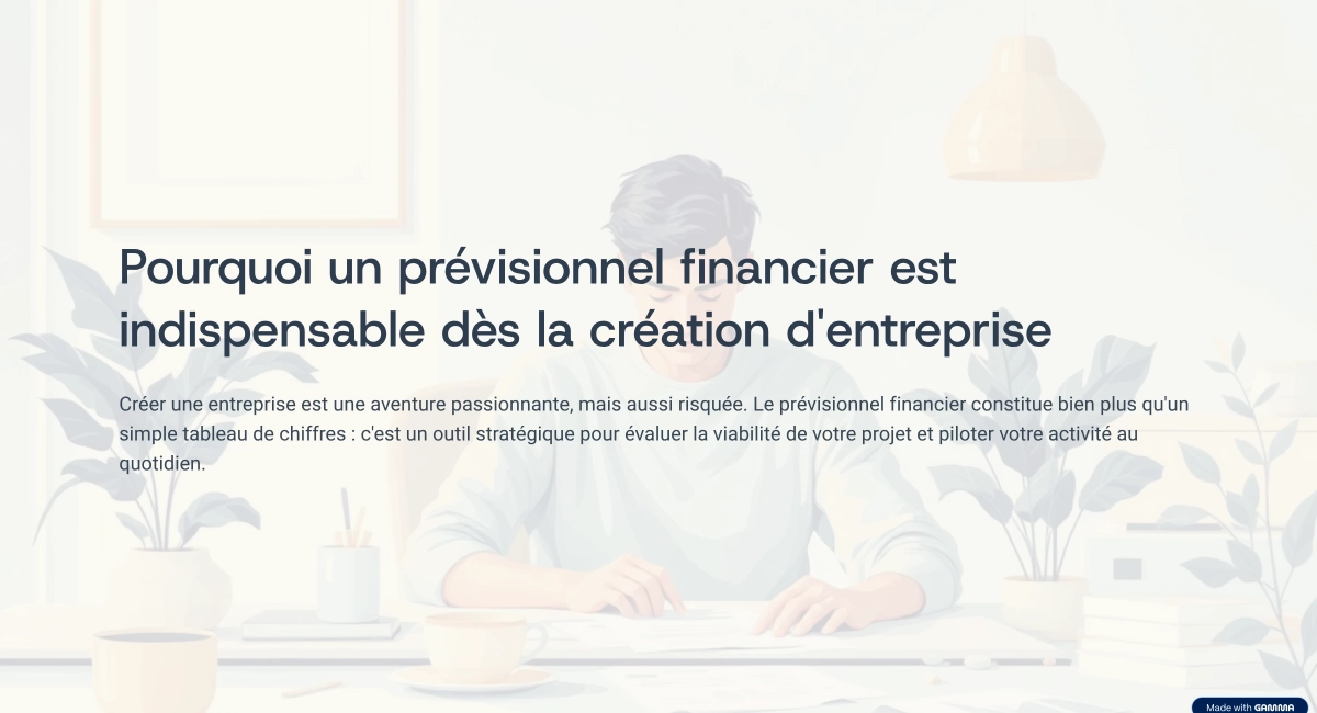 Pourquoi un pr&eacute;visionnel financier est indispensable d&egrave;s la cr&eacute;ation d&rsquo;entreprise